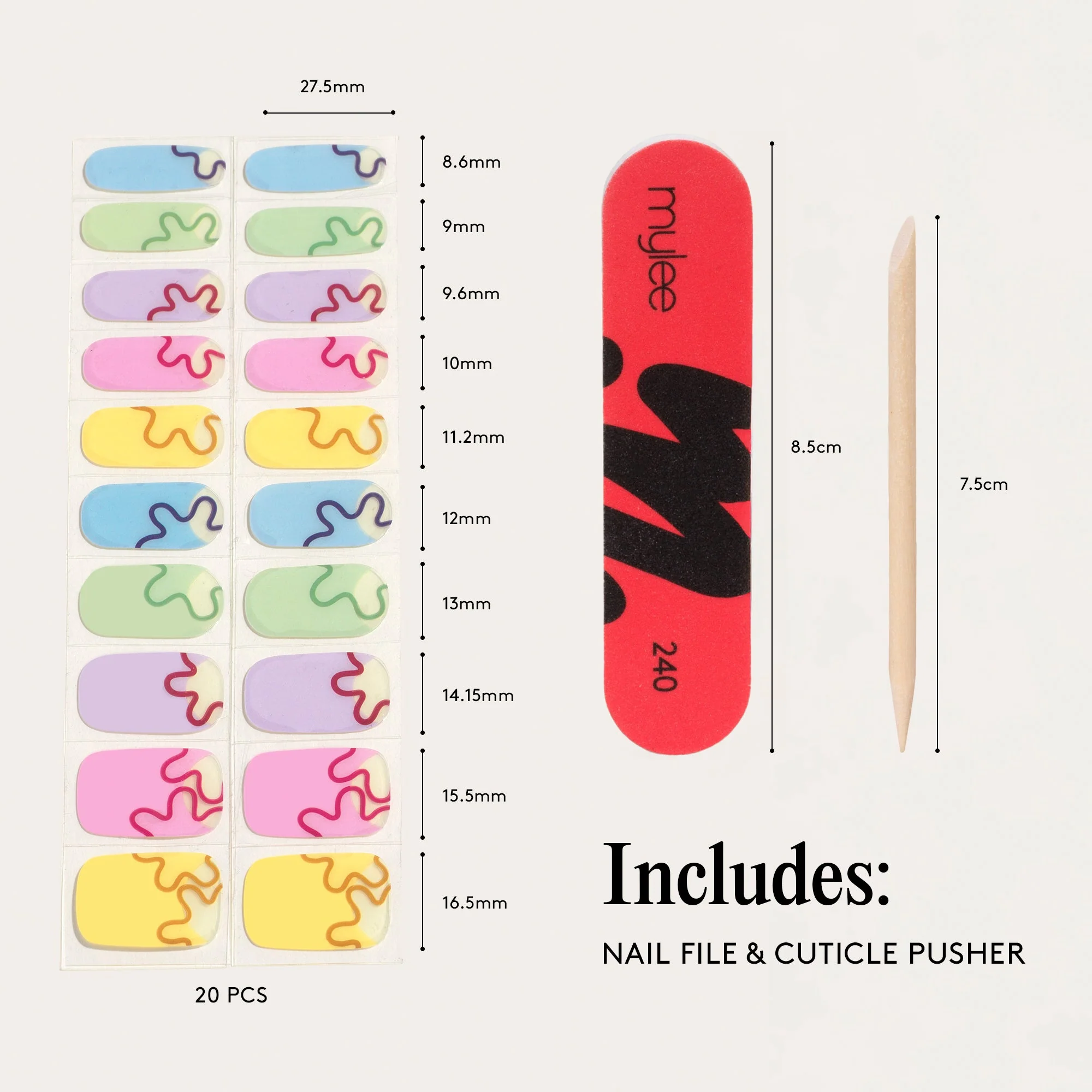 Mylee Gel Nail Wraps - Bloom Boom - Image 8