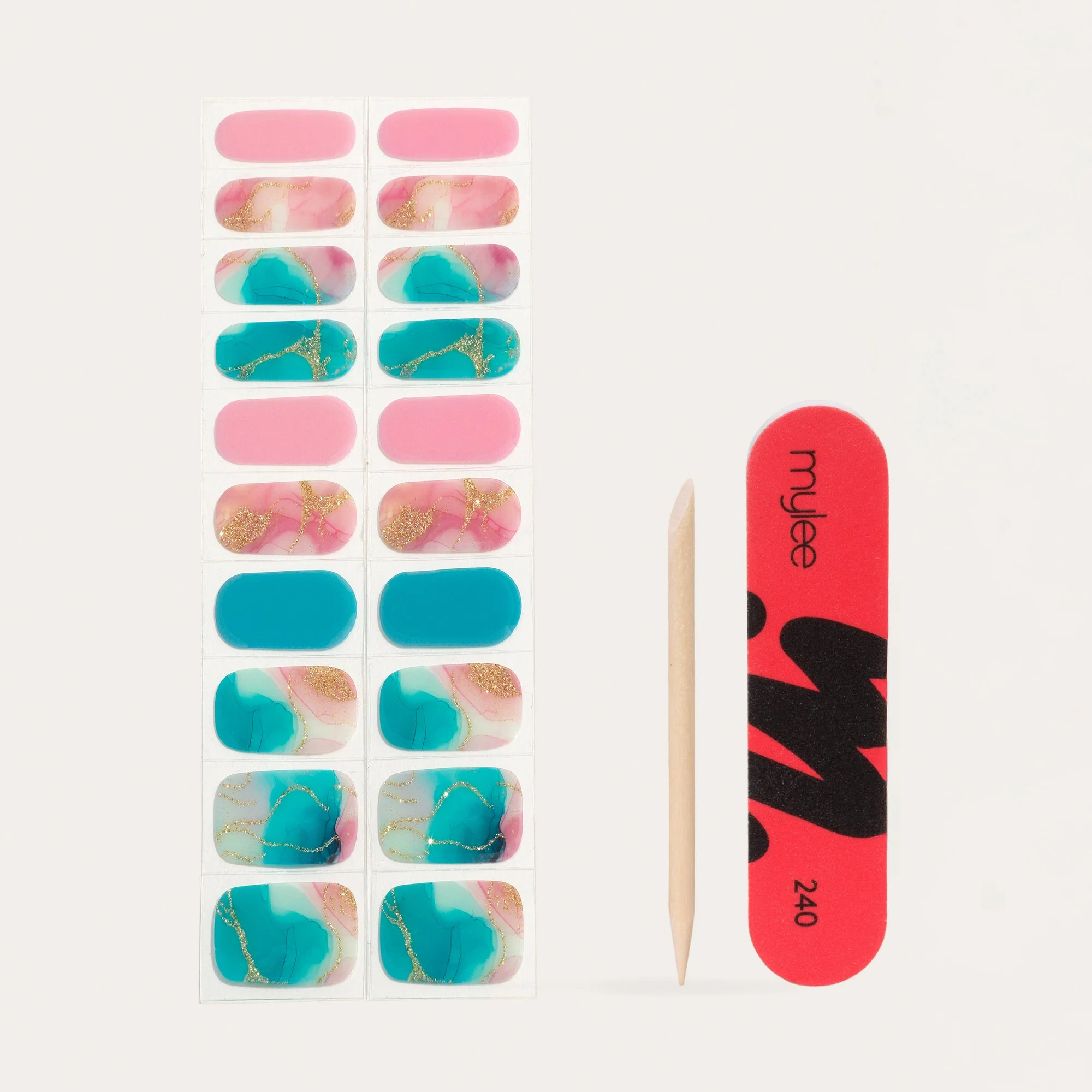 Mylee Gel Nail Wraps - Cosmic Swirl - Image 4
