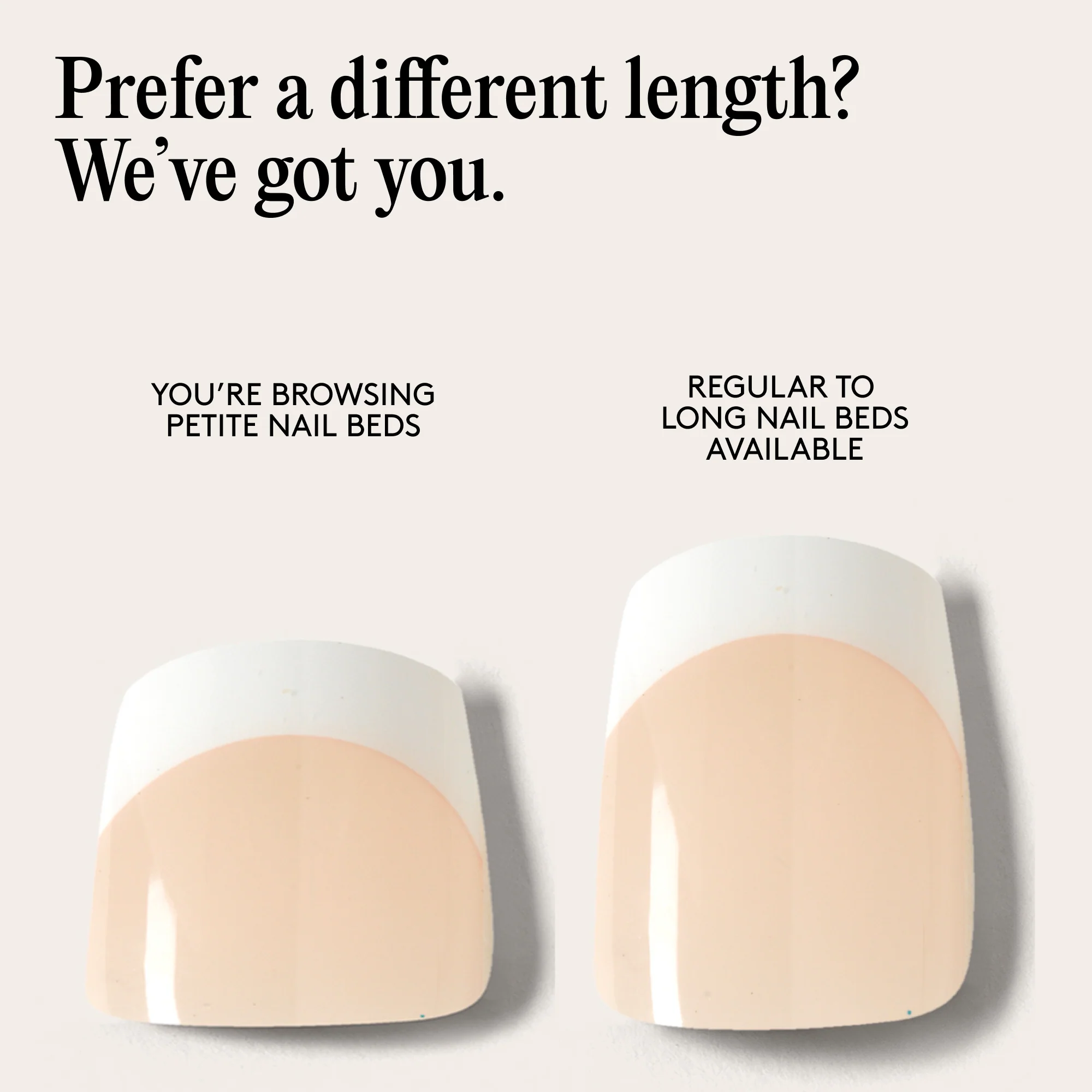 Mylee Gel Nail Wraps - Short Nail Bed French - Image 8