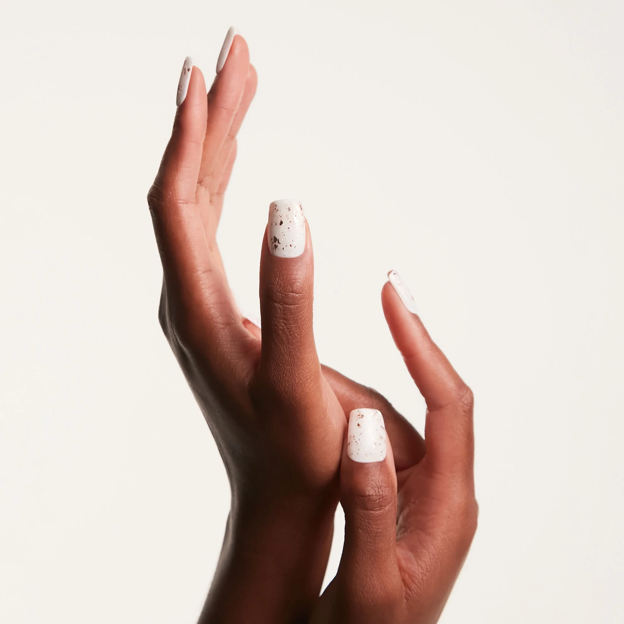 Mylee No Wipe Top Coat Gel Polish - Rose Gold Flake - Image 6